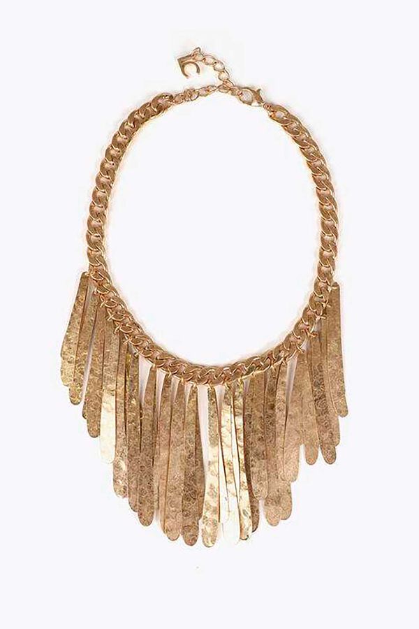 Lola Casademunt Collar flecos Dorado