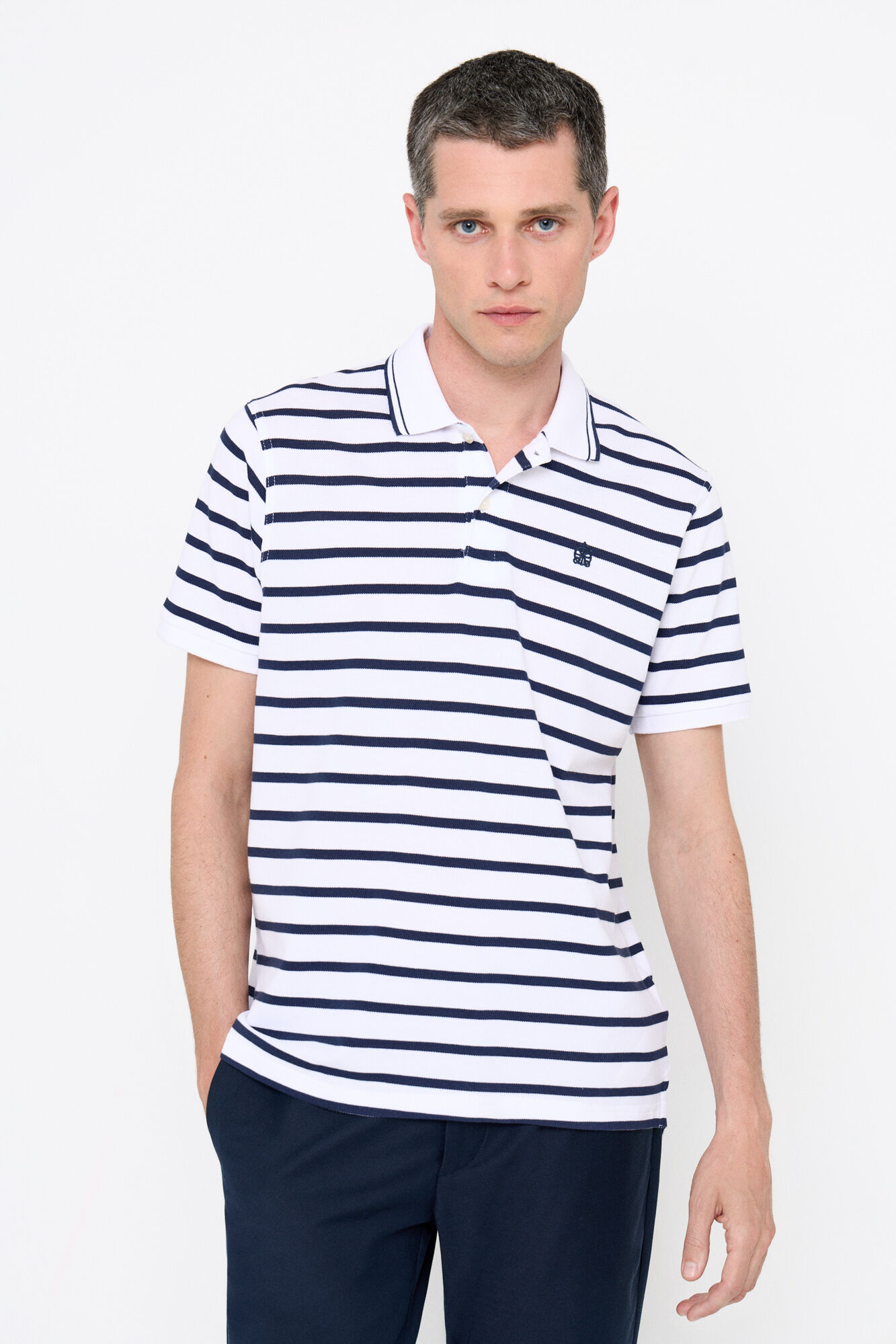 Polo de rayas con tips Polos de hombre Cortefiel