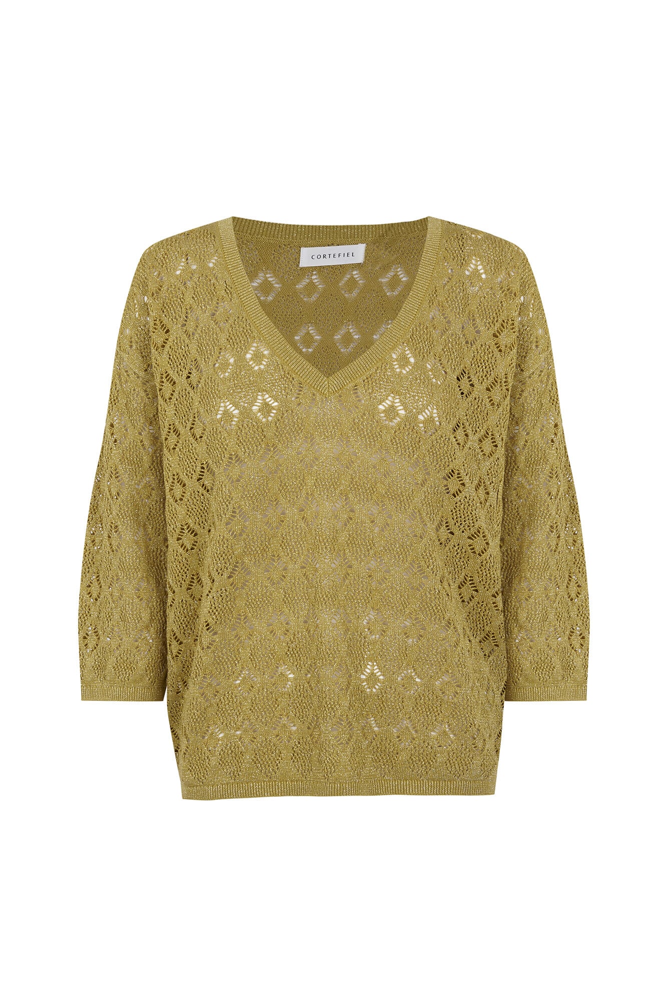 Cortefiel Lurex openwork jumper