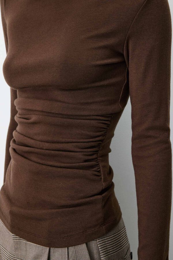Grace & Mila Aurygny long sleeve T-shirt Dark brown