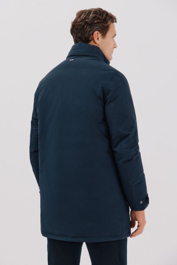 Cortefiel Technical parka with removable lining Navy