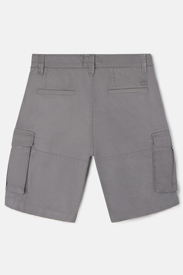 Silbon Bermudas cargo Cinzento