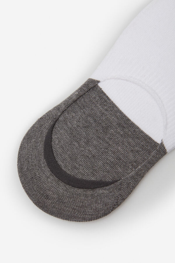 Cortefiel Two pairs of no-show socks with coolmax White