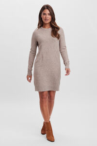 Vero Moda Vestido de malha com malha gola redonda