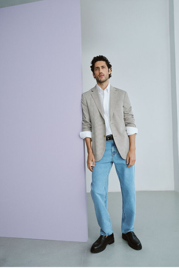 Cortefiel Straight fit jeans Blue