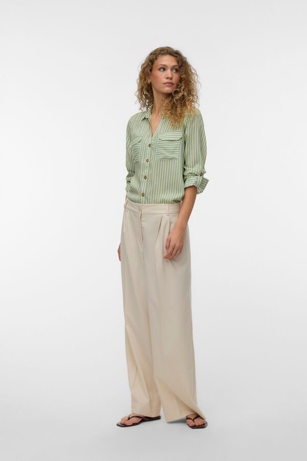 Vero Moda Tailored long trousers Beige