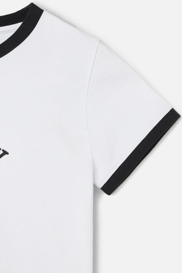 Silbon Camiseta da equipe universitária Branco