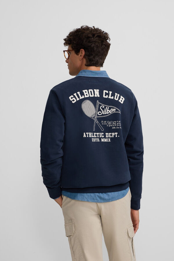 Silbon Sweatshirt do departamento de atletismo Azul