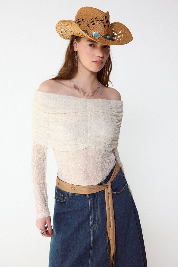 Slowlove Top lencero Marfil