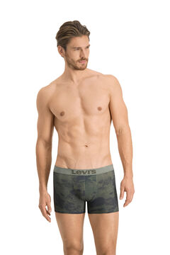 Cortefiel Ocean camouflage boxers. Pack of 2 Dark gray