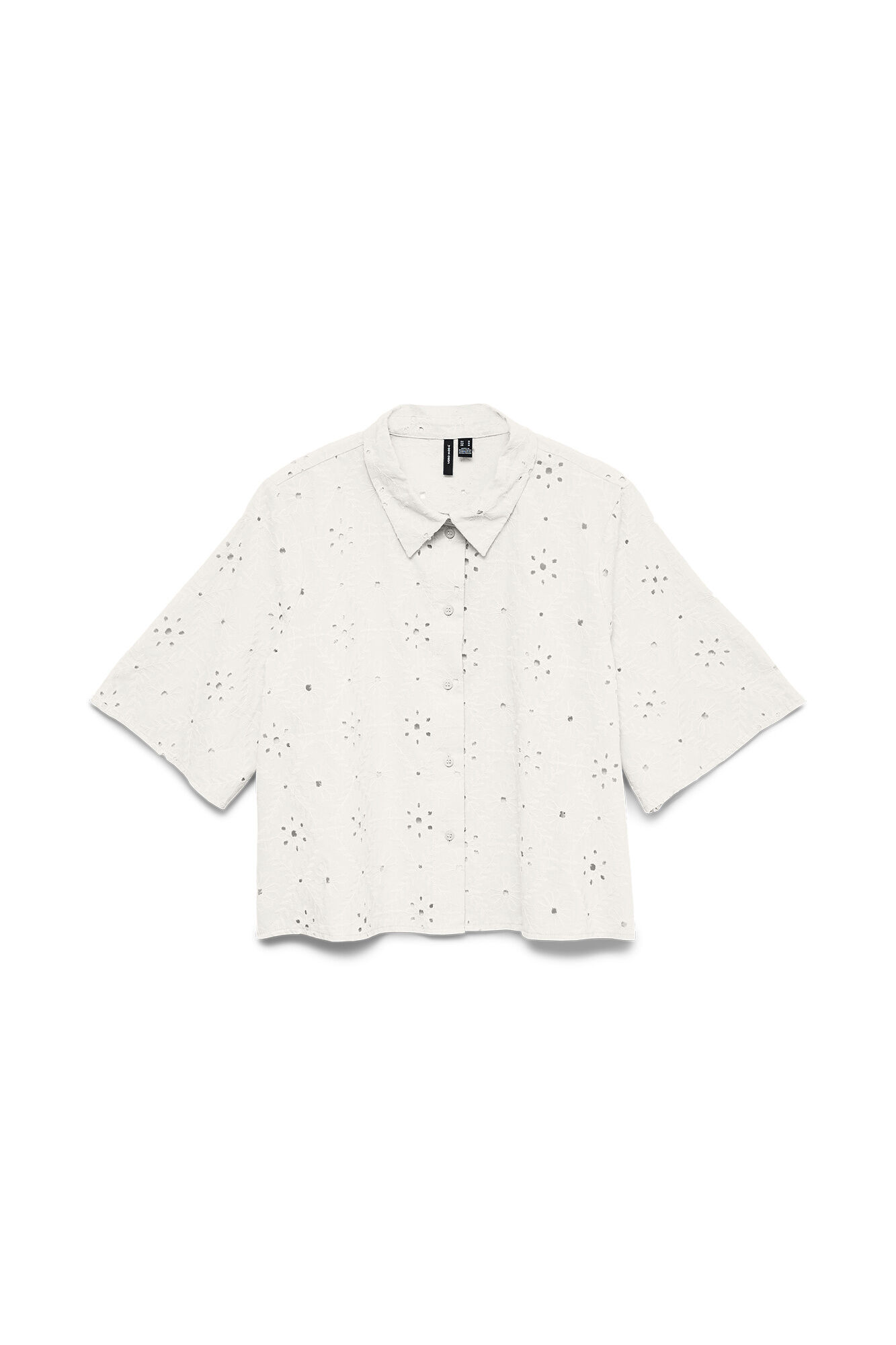 Vero Moda Camisa cropped com bordados