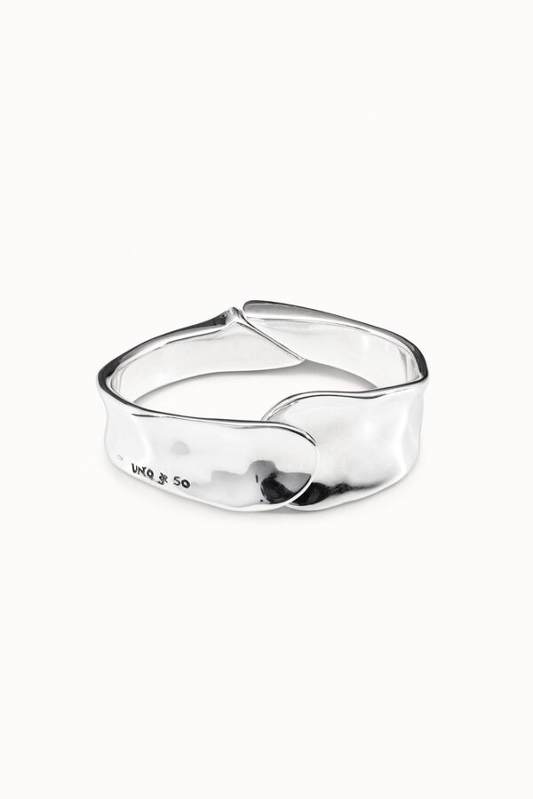 UNOde50 Pulsera r&iacute;gida de ba&ntilde;o de plata Gris