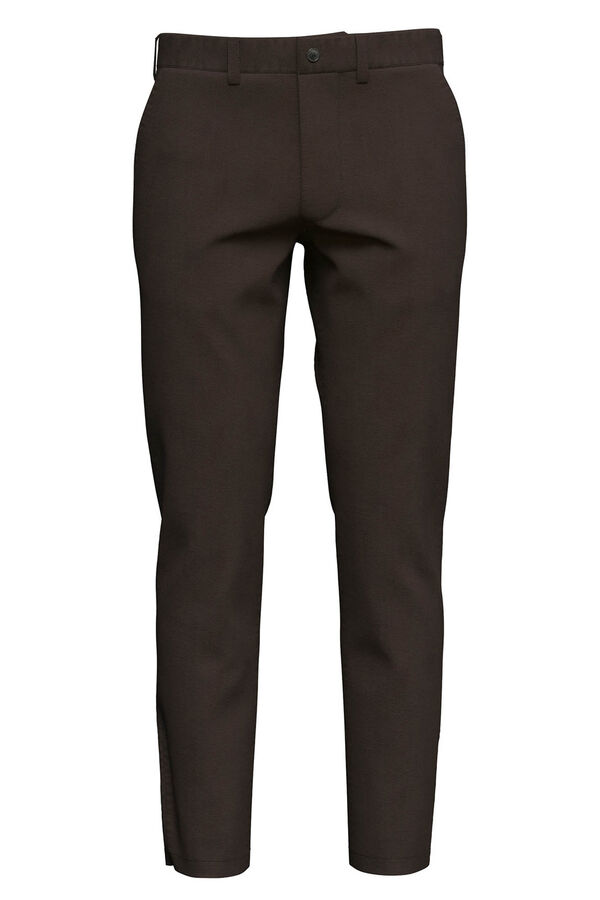 Selected Calça calças chino slim fit feita de algodão orgânico  Azul