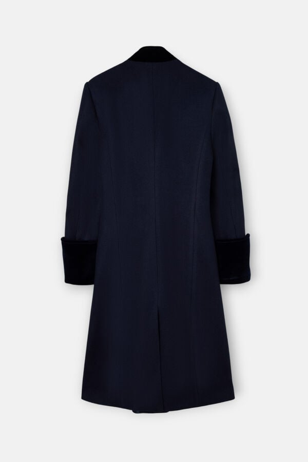 Silbon Sobretudo longo de marinheiro Azul