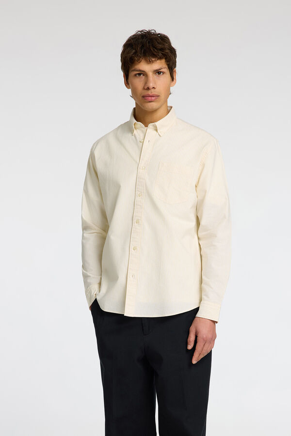 Selected Camisa Oxford de corte regular Dourado