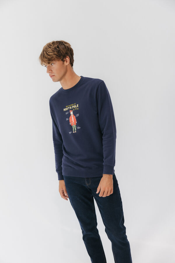 elPulpo Sweatshirt do Polo Norte Azul