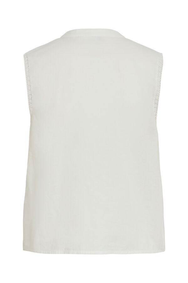 Vila Blusa sem mangas Branco