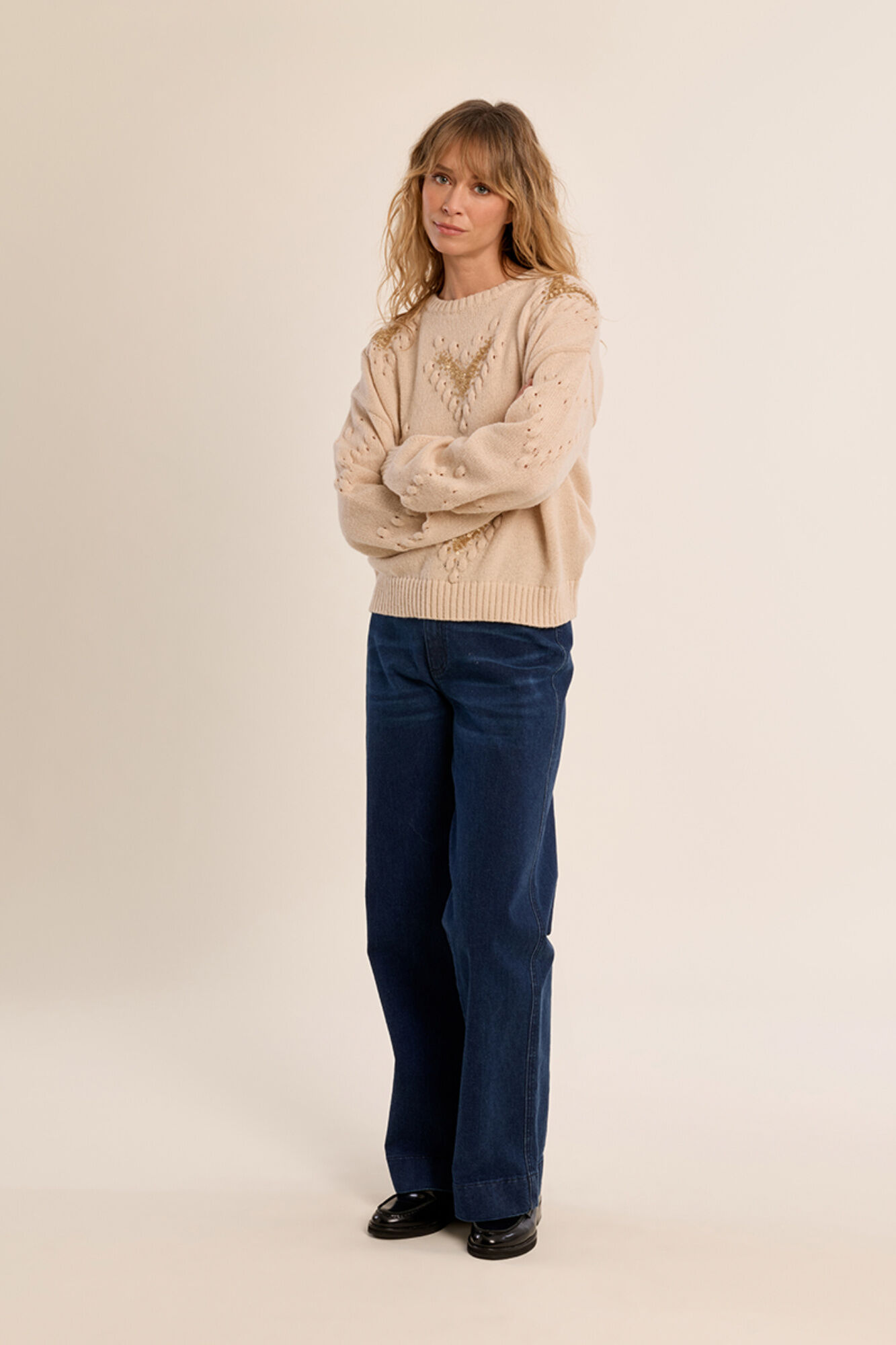 Molly Bracken Camisola com detalhes de lantejoulas
