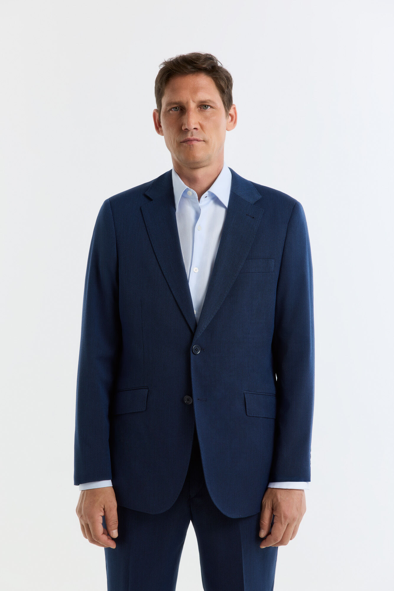 Cortefiel Blazer S&eacute;rie XXI em padr&atilde;o olho de perdiz
