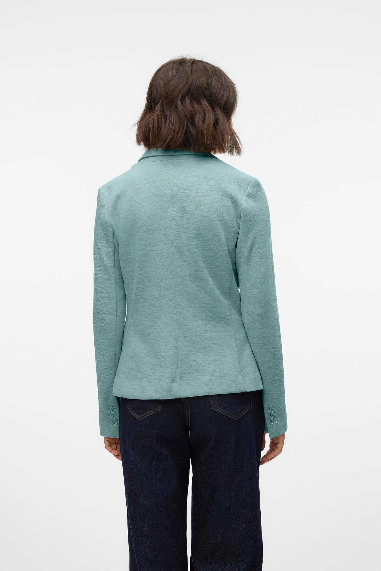 Vero Moda Blazer feminino de manga comprida com bolsos