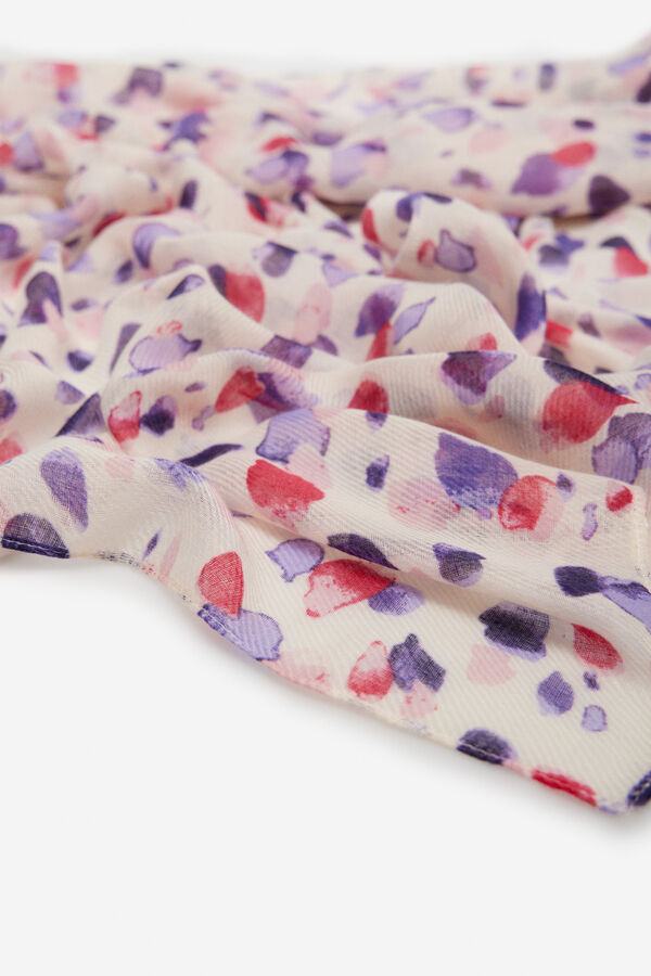 Cortefiel Patch print scarf Multicolour