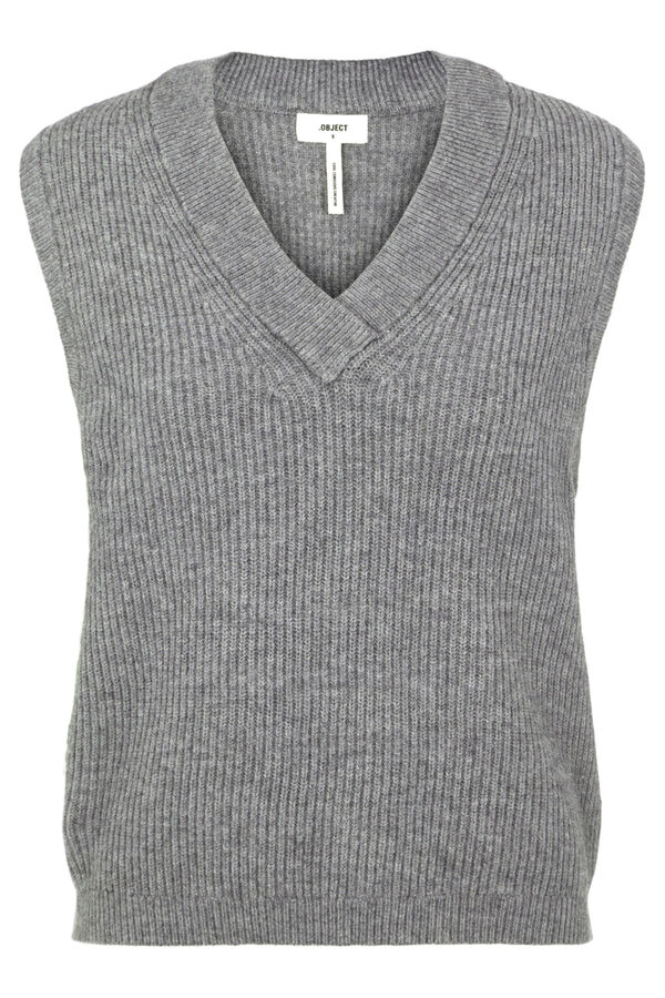 Cortefiel Knit vest Grey