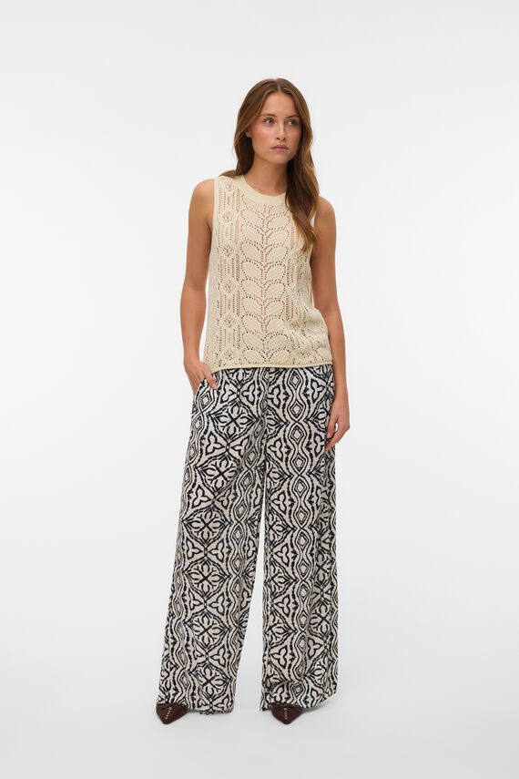 Pantalón fluido con cintura elástica