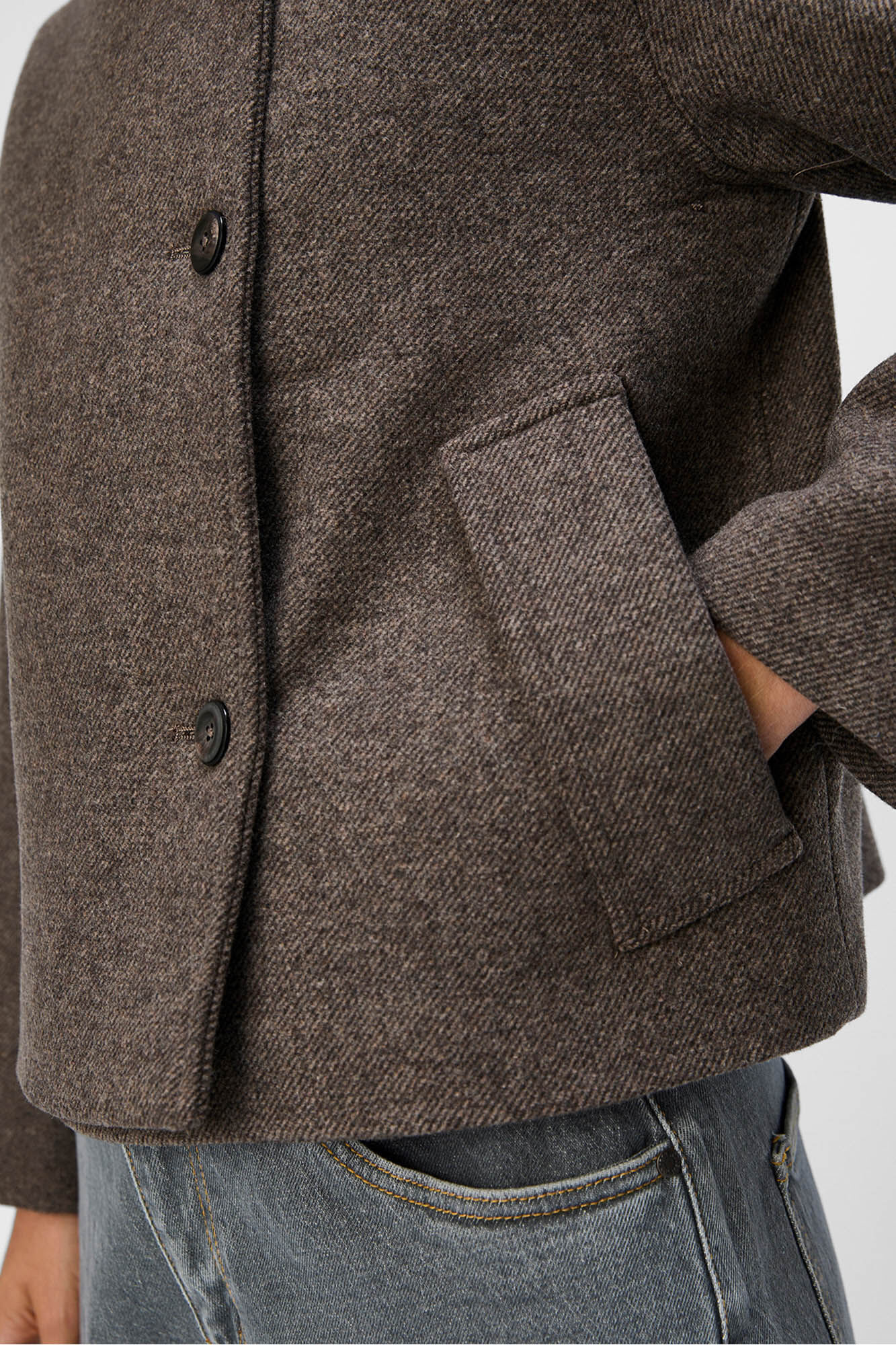 Object Chaqueta fieltro cruzada