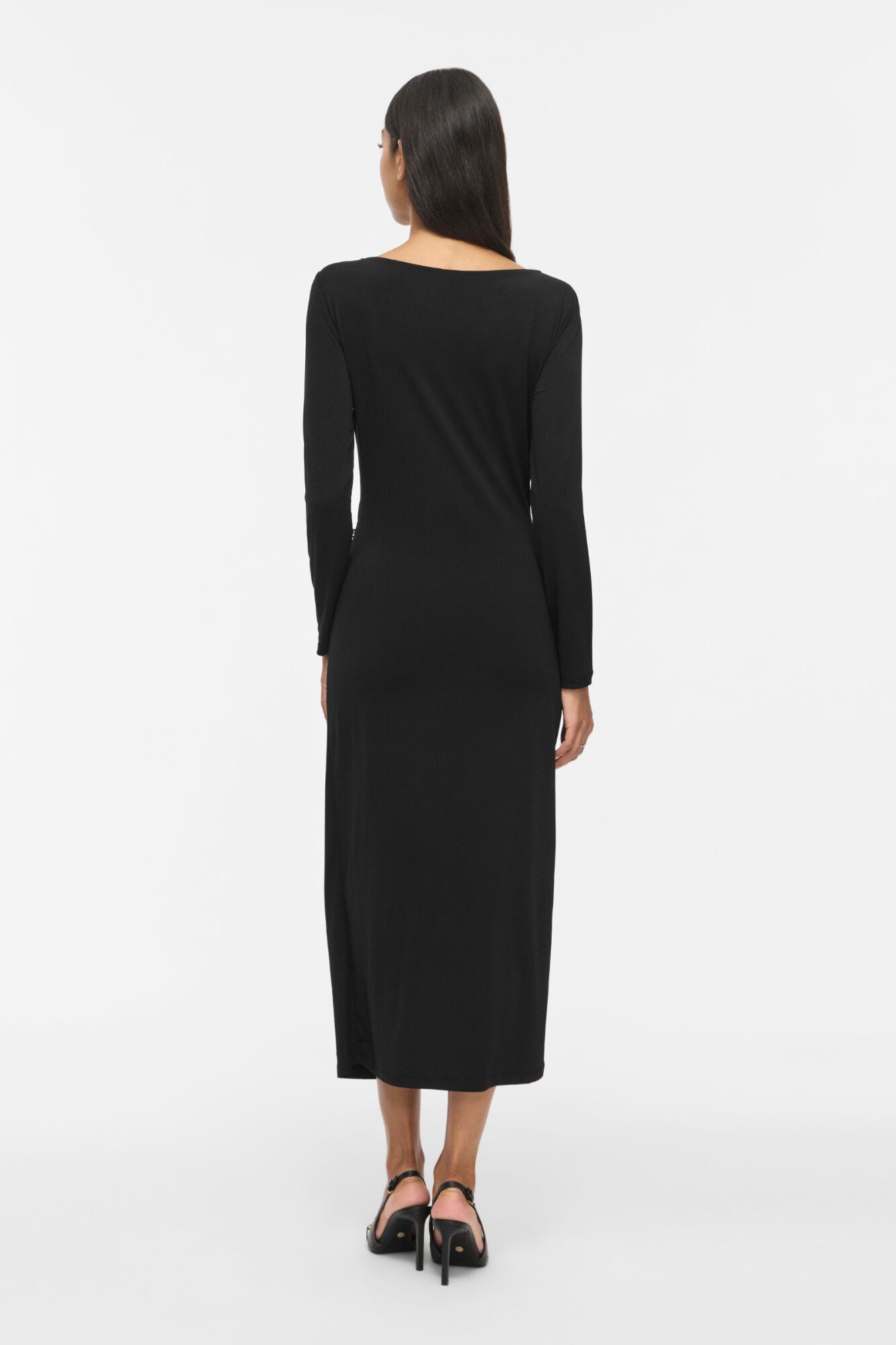 Vila Vestido midi com detalhe franzido