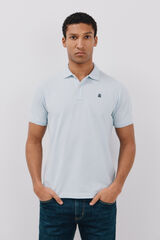 Cortefiel Basic piqué polo shirt Blue