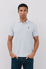 Cortefiel Basic piqué polo shirt Blue