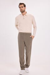 Jack & Jones Calças clássicas com cós elástico Castanho