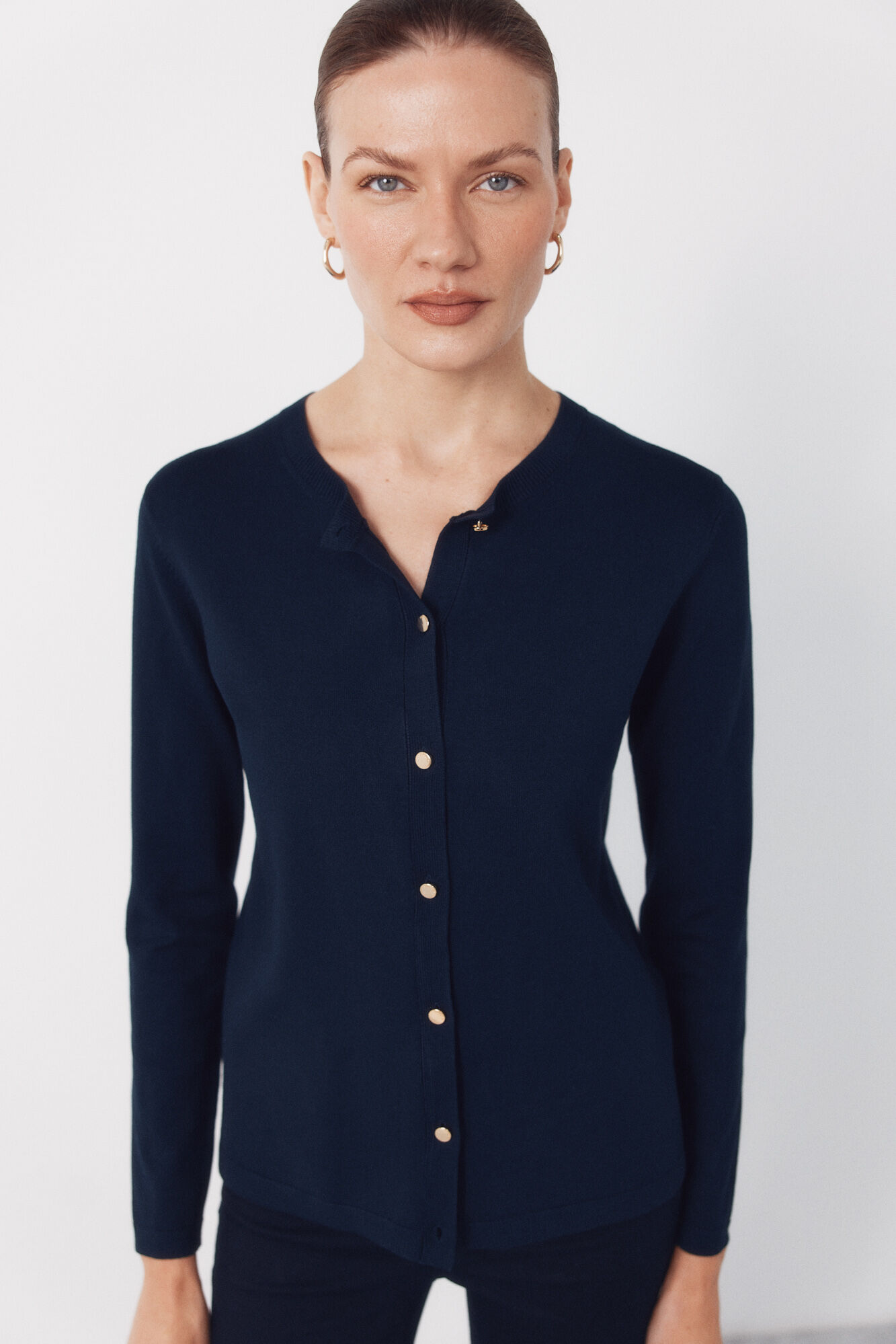 Cortefiel Jersey-knit basic jacket