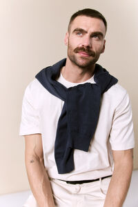 OOTO T-shirt lavada de manga curta