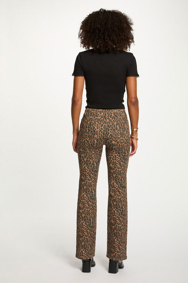 Morgan Calça jeans bootcut de cintura alta Multicolorido