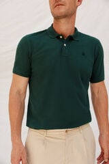 Cortefiel Basic piqué polo shirt Dark green