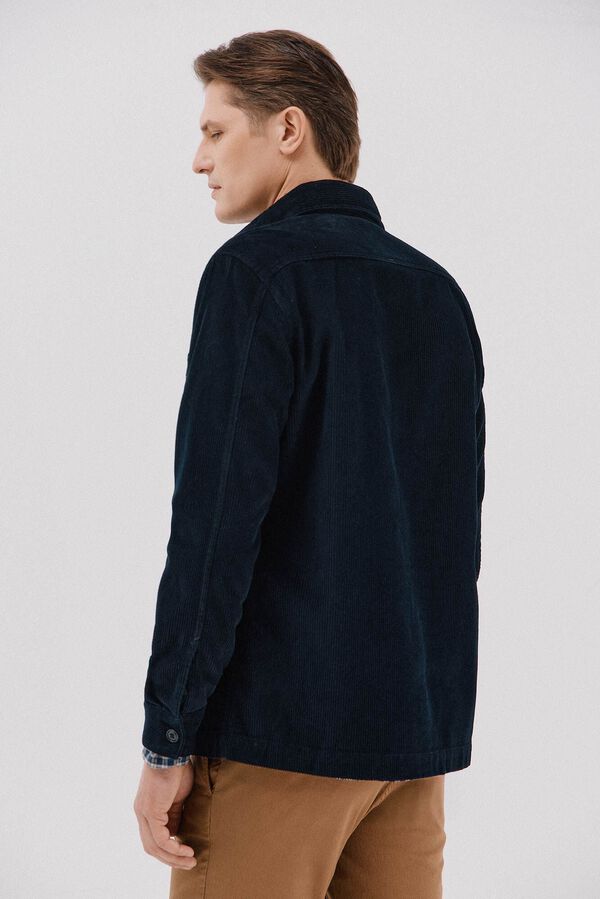 Cortefiel Sobrecamisa bombazina Azul