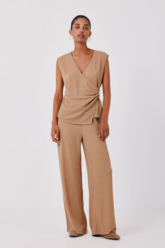 Pantalón de punto ancho