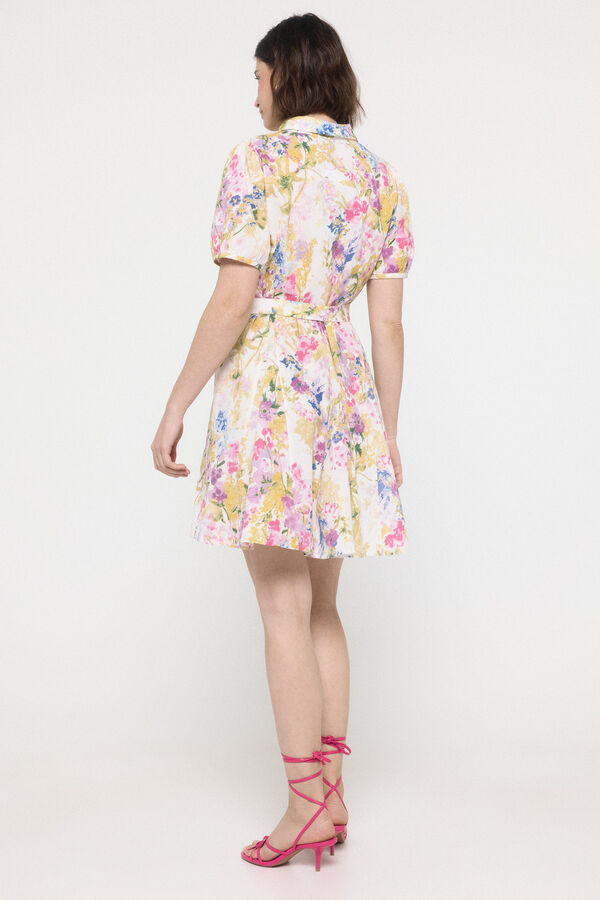 Vero Moda Vestido curto camiseiro Branco