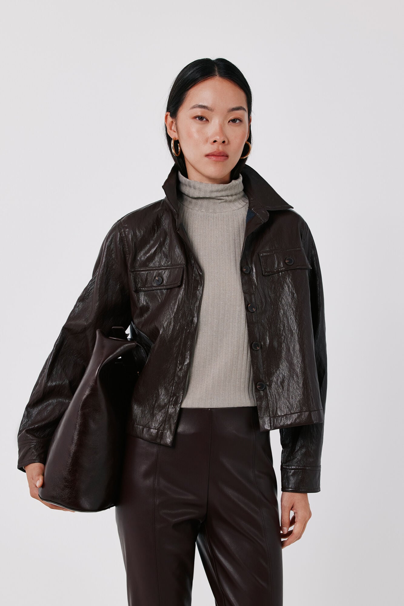 Cortefiel Knit high neck top