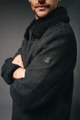 OOTO Casaco de lã borrego Cinzento