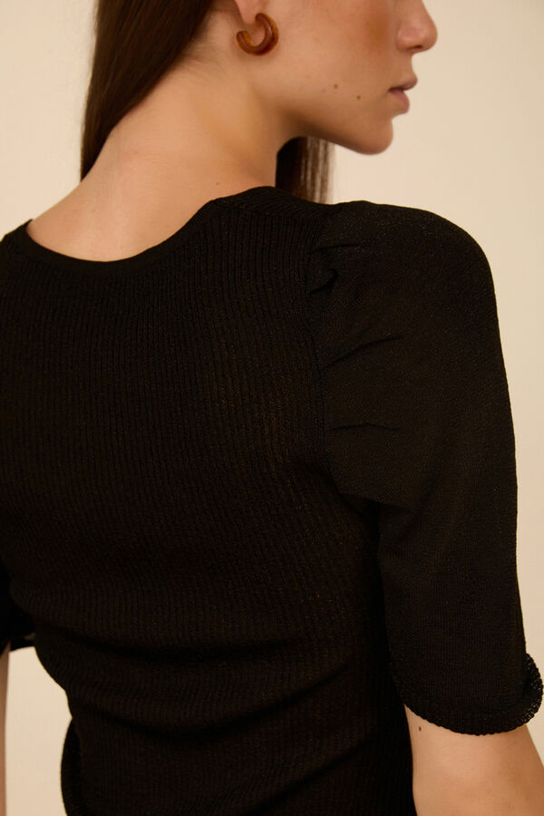 Meisie Short sleeve jumper Black