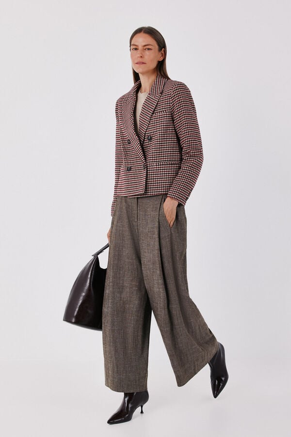 Cortefiel Short blazer Maroon
