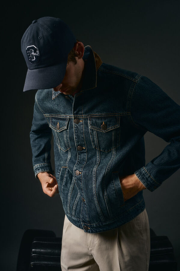 OOTO Blusão denim Azul