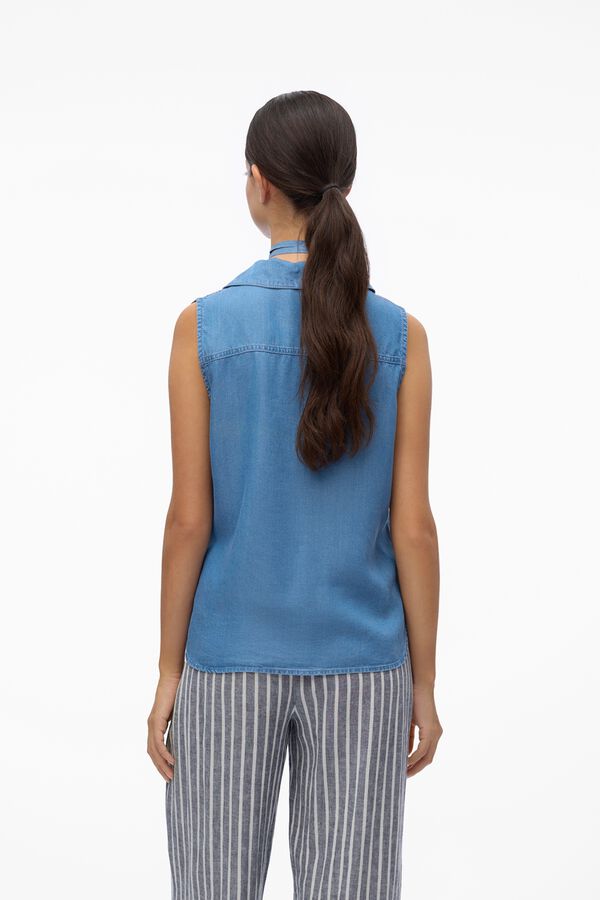 Vero Moda Tencel sleeveless top Blue