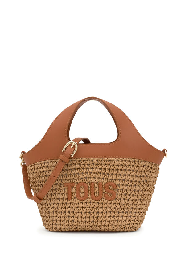 Tous Medium camel TOUS Lirio Rafia basket Beige