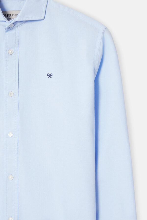 Cortefiel Camisa sport oxford cutaway Azul