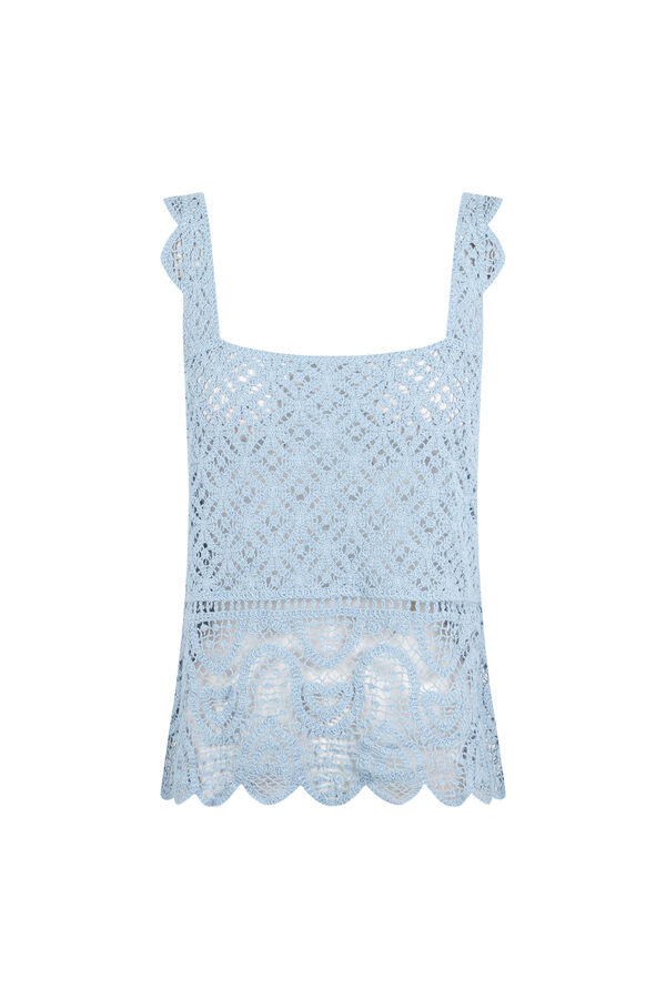 Slowlove Top crochet tirantes Blue