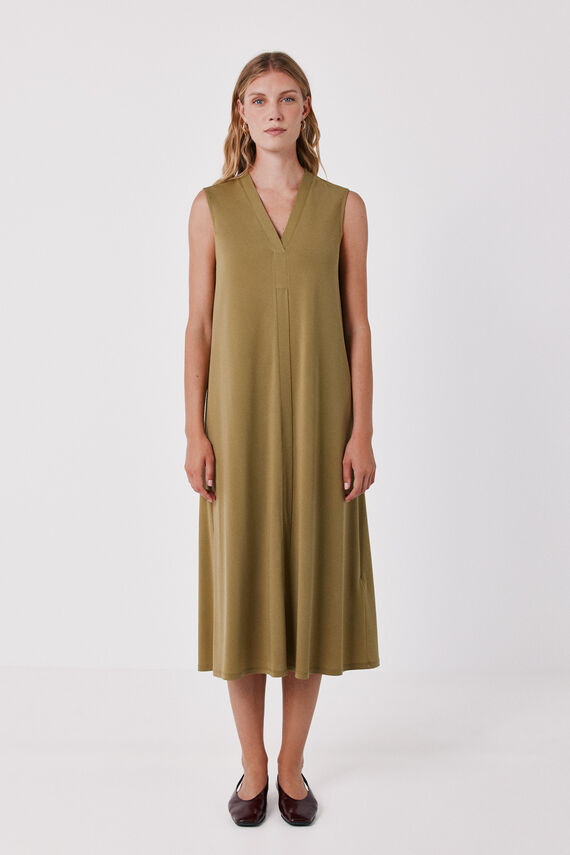 Vestido fluido sin mangas