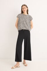 Cortefiel Basic t-shirt with buttons Multicolour